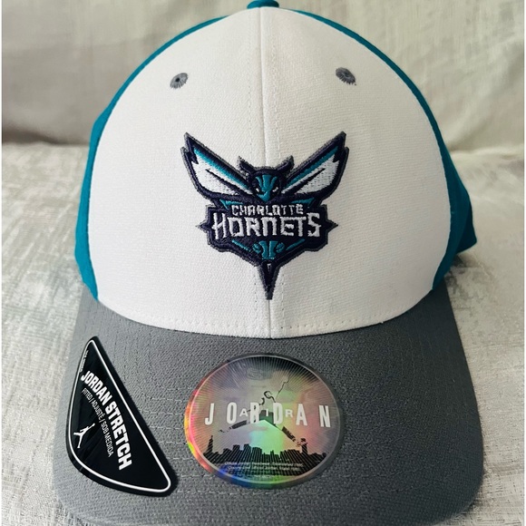 Jordan Nike Jumpman Charlotte Hornets Stretch NBA Flex Fit Large XL Hat Cap NEW